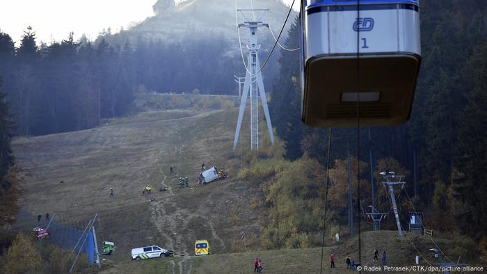 Tschechien | Seilbahnabsturz am Berg Jested in Liberec