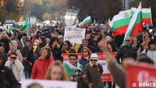 Protest in der bulgarischen Hauptstadt Sofia gegen die Covid-Einschränkungen
