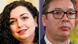 Kombobild Kosovo Präsidentin Vjosa Osmani Serbien Preäsident Aleksandar Vucic Kombobild Kosovo Präsidentin Vjosa Osmani Serbien Preäsident Aleksandar Vucic