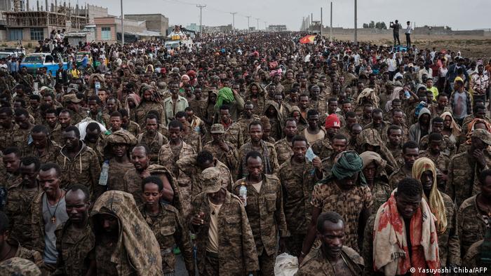 Pasukan Etiopia yang ditahan oleh pemberontak Tigray di Mekele