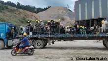 Chinese labor in Indonesia. Copyright: China Labor Watch