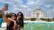 India: Tourists at the Taj Mahal in Agra India: Tourists at the Taj Mahal in Agra