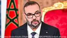 King Mohammed VI of Morocco delivers a speech to the Nation during the Throne Day, on July 31, 2021 at the Royal Palace in Fez, Morocco. Photo via Azzouz Boukallouch/DNphotography/ABACAPRESS.COM