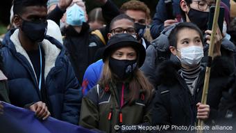 Η Γκρέτα Τούνμπεργκ στις διαδηλώσεις στη Γλασκώβη