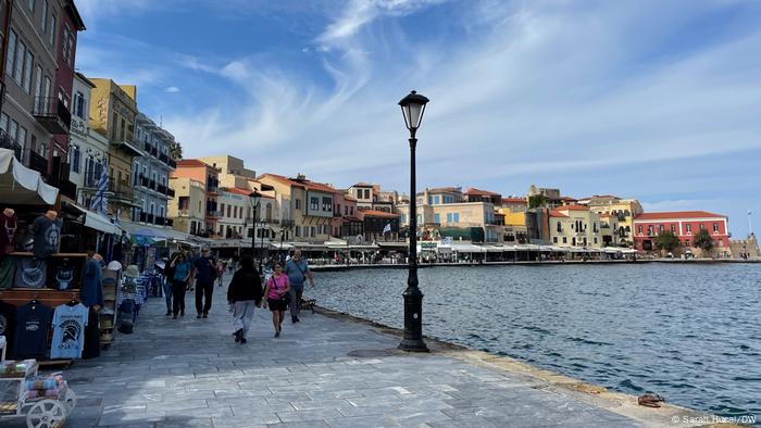 Griechenland Kreta Hafen von Chania
