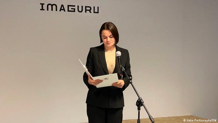 Swetlana Tichanowskaja Die Souveränität von Belarus ist bedroht