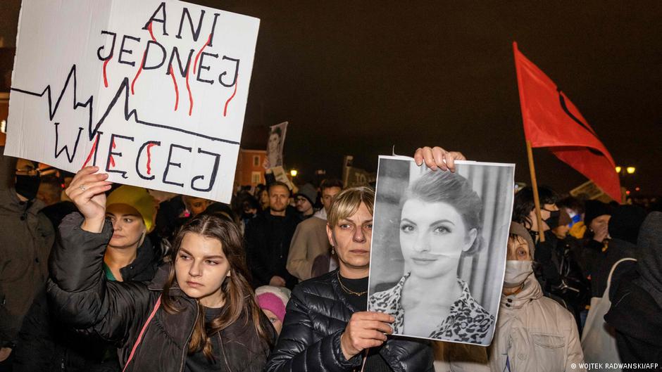 Polen Warschau Proteste gegen Abtreibungsgesetz