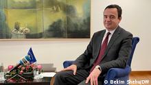 Photo: Prime Minister of Kosovo Albin Kurti in interview for DW in Pristina-Kosovo
Deutsche Welle have all right to use this photo for website
Author: Bekim Shehu, DW correspondent from Kosovo
Date: 06.11.2021 