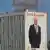 Un portrait géant du Premier ministre sur un immeuble du square Meskel à Addis Abeba