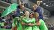 Wolfsburg celebrate victory with a last-minute winner Wolfsburg celebrate victory with a last-minute winner