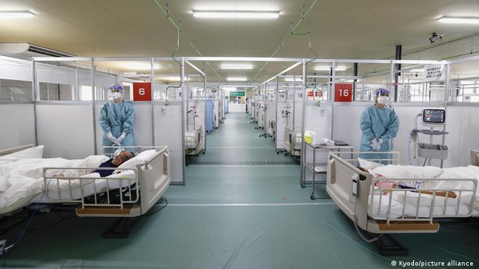 Beatmungsstation für Covid-19 Patienten in Tokio