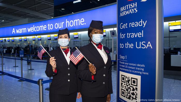 abd yabancilara seyahat yasagini kaldirdi dunya dw 08 11 2021