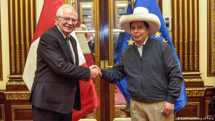 Peru Besuch des EU-Vertreters für Außen- und Sicherheitspolitik Josep Borrell 