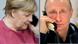 Merkel Putin Telefon Kombobild Merkel Putin Telefon Kombobild