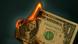 Dólar norte-americano a ser queimado Dólar norte-americano a ser queimado