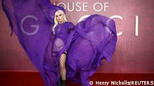 Cast member Lady Gaga arrives at the UK Premiere of the film 'House of Gucci' at Leicester Square in London, Britain, November 9, 2021. REUTERS/Henry Nicholls