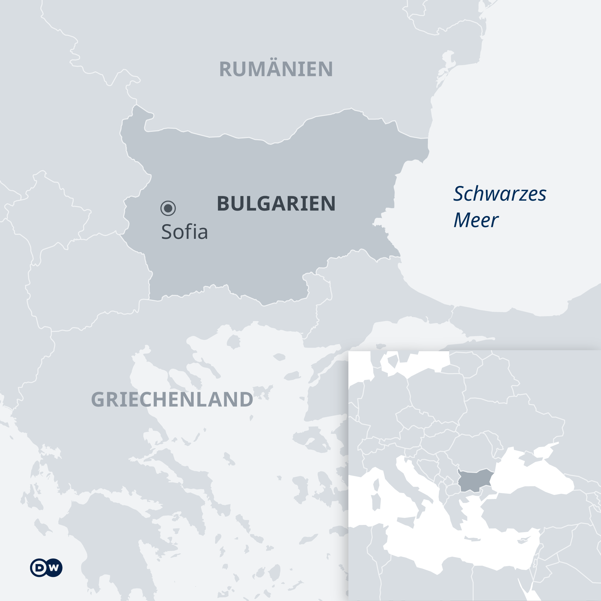 Karte - Bulgarien - DE