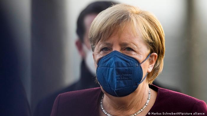 Angela Merkel at the Bundestag in Berlin. (Photo/Markus Schreiber)