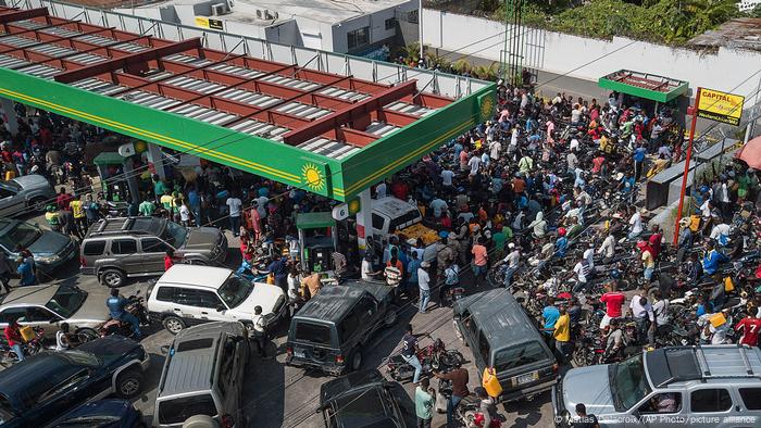 Crisis de combustible en Haití.