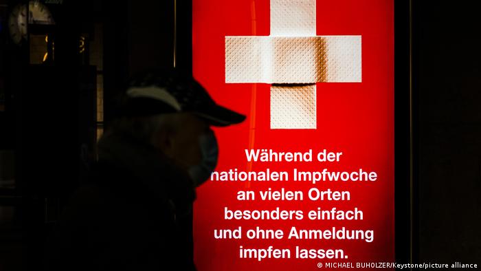 Schweiz Zürich | Plakat des Bundesamt fuer Gesundheit BAG zur Nationalen Impfwoche