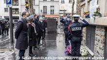 ©Sadak Souici / Le Pictorium/MAXPPP - Jean Castex et Anne Hidalgo. Samedi 13 novembre 2021, Paris rend hommage aux victimes des attentats du 13-Novembre. Des moments de recueillement sont prevus tout au long de la matinee comme ici avec plusieurs personnalites comme Jean Castex.
