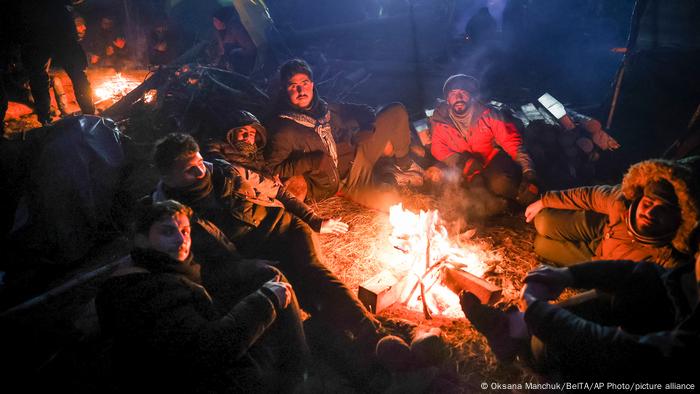 Grenze Belarus - Polen | Migranten bei Grodno Grenze Belarus - Polen | Migranten bei Grodno