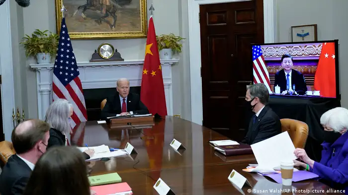 USA I Virtuelles Treffen Joe Biden und Xi Jinping