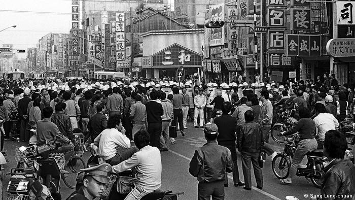 1987年2月15日台湾228事件40周年纪念日的示威。