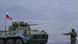 Russian soldier and tank with Russian flag in Nagorno-Karabakh Russian soldier and tank with Russian flag in Nagorno-Karabakh