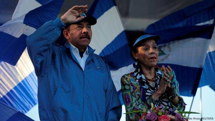 Daniel Ortega, presidente de Nicaragua, y Rosario Murillo, su vicepresidenta. Managua, septiembre de 2018