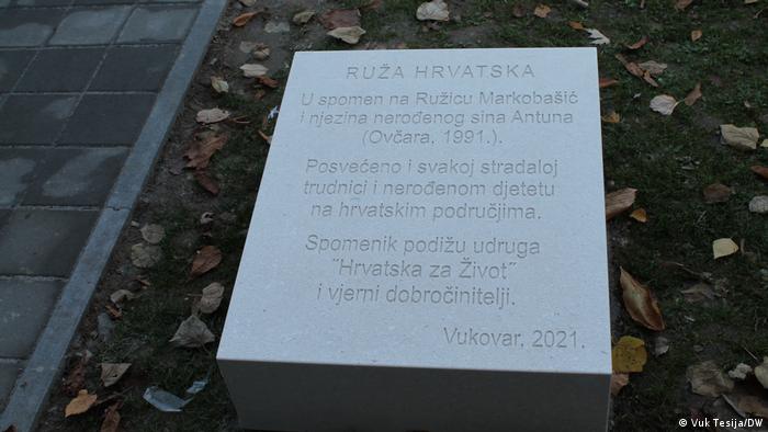 Kroatien | Gedenktafel für Ruzica Markobasic