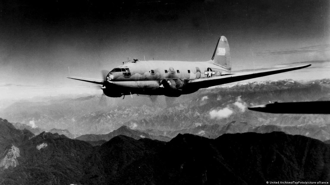 Un bombardero estadounidense  del Commando Curtiss C-46 en una imagen de archivo.