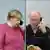 Bildkombo Merkel Lukaschenko telefonieren