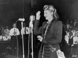 Eva Peron, Ehefrau des argentinischen Präsidenten Juan Domingo Peron