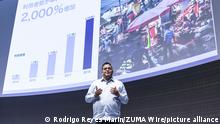 July 18, 2019 - Tokyo, Japan - Vijay Shekhar Sharma Founder and CEO of Paytm speaks during the SoftBank World 2019 event in Tokyo. The annual event is organized by SoftBank Corp. to introduce AI (Artificial Intelligence) and IoT (the Internet of Things) companies developing the latest technology for robots in various business fields. The robot expo runs until July 19. (Credit Image: Â© Rodrigo Reyes Marin/ZUMA Wire