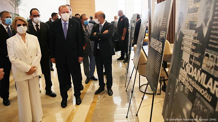Türkei Die ehemalige türkische Premierministerin Tansu Ciller und der türkische Präsident Recep Erdogan