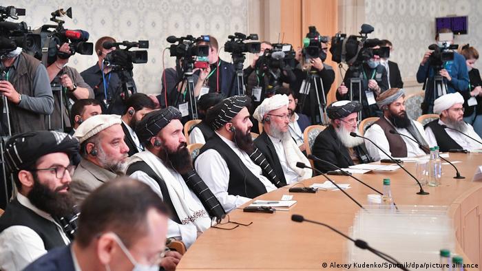 عکس آرشیف از نمایندگان طالبان در یکی از نشست های افغانستان در روسیه 
