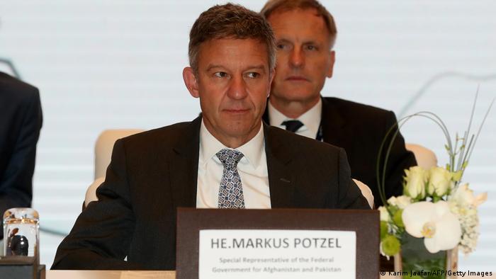 Deutschlands Botschafter für Afghanistan, Markus Potzel, im Juli 2019 bei einer Afghanistan-Konferenz in Katars Hauptstadt Doha
