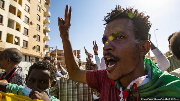 Sudanese protester in Khartoum 