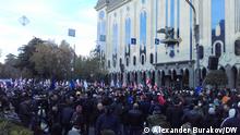 Protestaktion in Tiflis für inhaftierten georgischen ex-Präsidenten Michail Saakaschwili. Datum: 19.11.2021