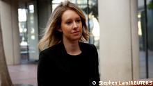 FILE PHOTO: Former Theranos CEO Elizabeth Holmes arrives for a hearing at a federal court in San Jose, California, U.S., July 17, 2019. REUTERS/Stephen Lam/File Photo