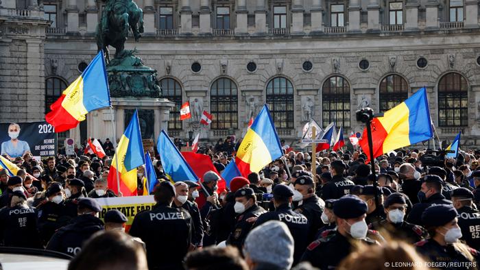 Антиковідний протест у Відні