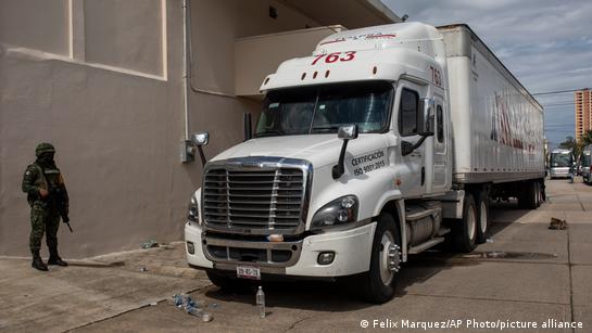 Mexico: 94 migrants found in abandoned freight container