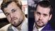 Kombobild Schachmeister Magnus Carlsen und Ian Nepomniachtchi Kombobild Schachmeister Magnus Carlsen und Ian Nepomniachtchi