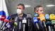 Mohammad Eslami (l), head of Iran's nuclear energy agency; and Rafael Grossi (r), head of the UN'S IAEA at a press conference in Tehran, Iran Mohammad Eslami (l), head of Iran's nuclear energy agency; and Rafael Grossi (r), head of the UN'S IAEA at a press conference in Tehran, Iran