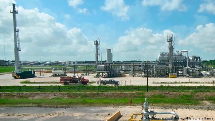 A section of the US Strategic Petroleum Reserve facility in Louisiana