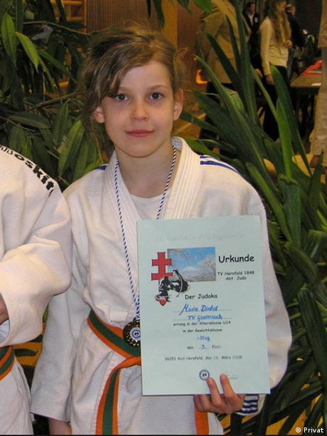 Judo-Kämpferin Marie Dinkel 