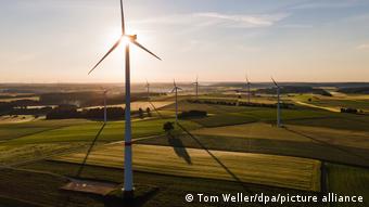 Imagem mostra energia eólica na Alemanha