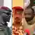 Kombobild Präsidenten Mamady Doumbouya Guinea Mahamat Idriss Deby Tschad und Assimi Goita Mali