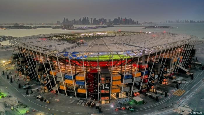 Stadium 974 - l'un des tout nouveaux stades de Doha, au Qatar.